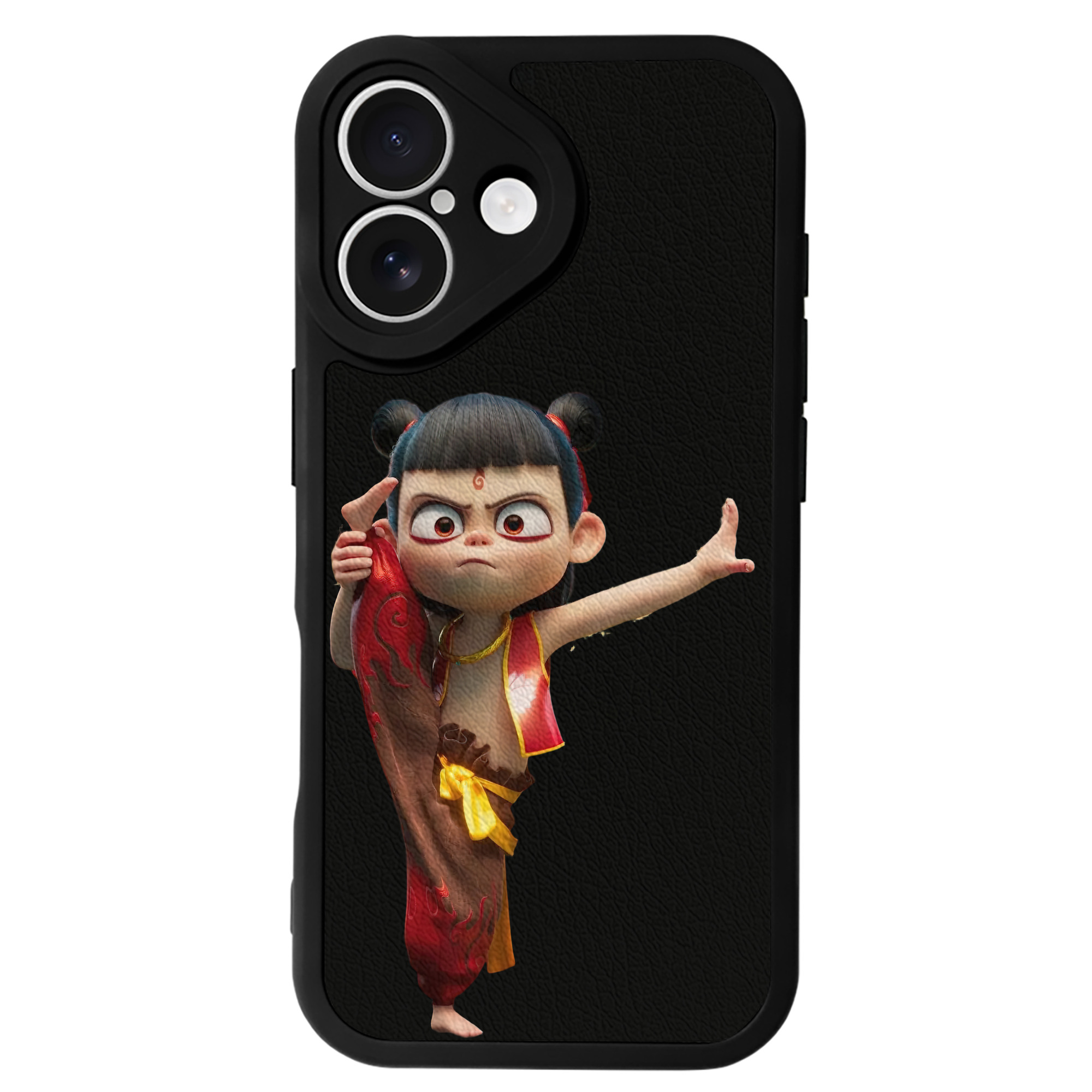 （画像用） Ne Zha 2 ナタ 魔童の大暴れ 【iPhone 16シリーズ対応】シリコンスマホケース（レザー調） 材質：シリコン